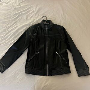 Women's Black Leather Jacket